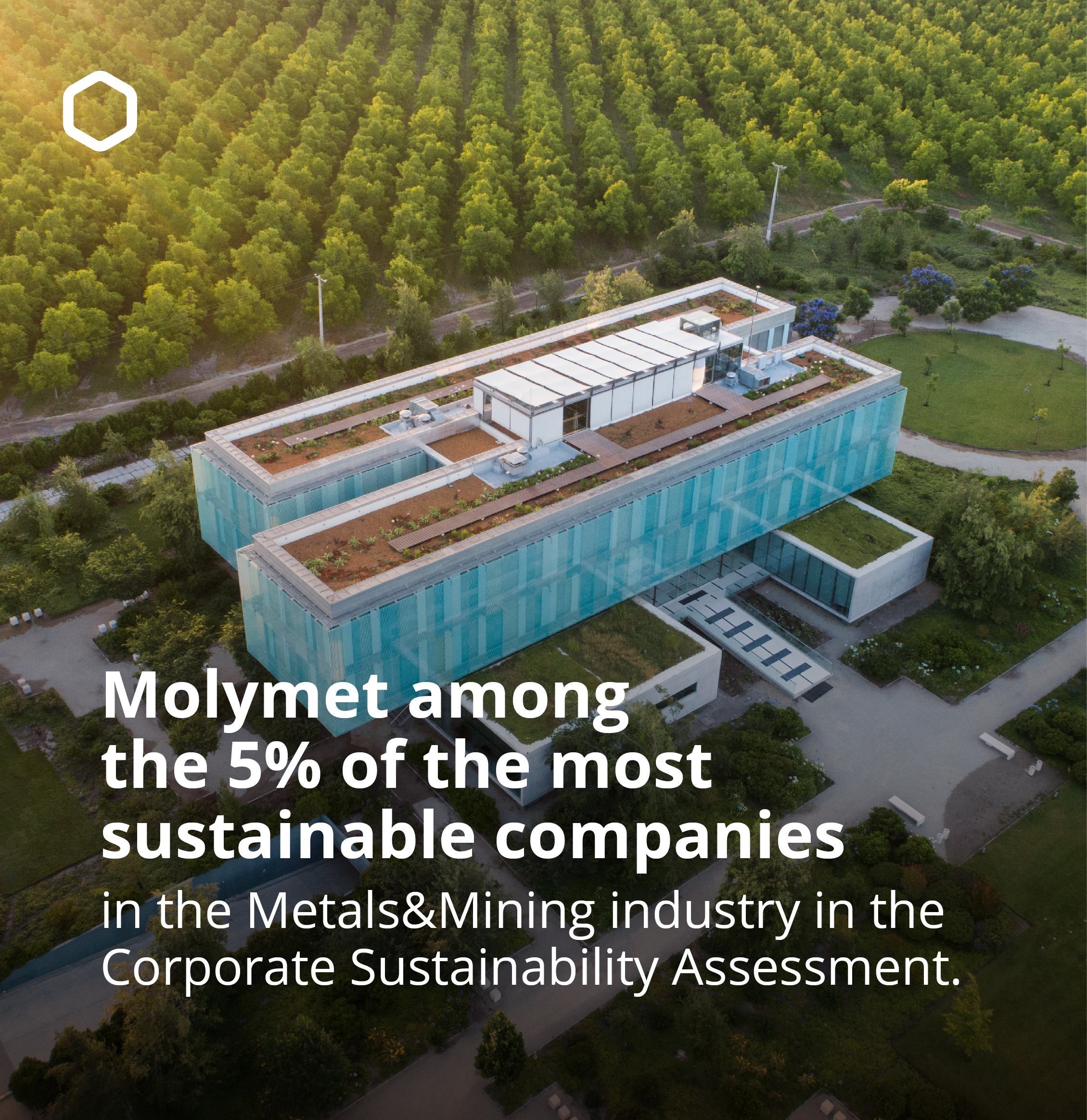 Molymet in the 5% of the most sustainable companies in the world in the Metals and Mining category